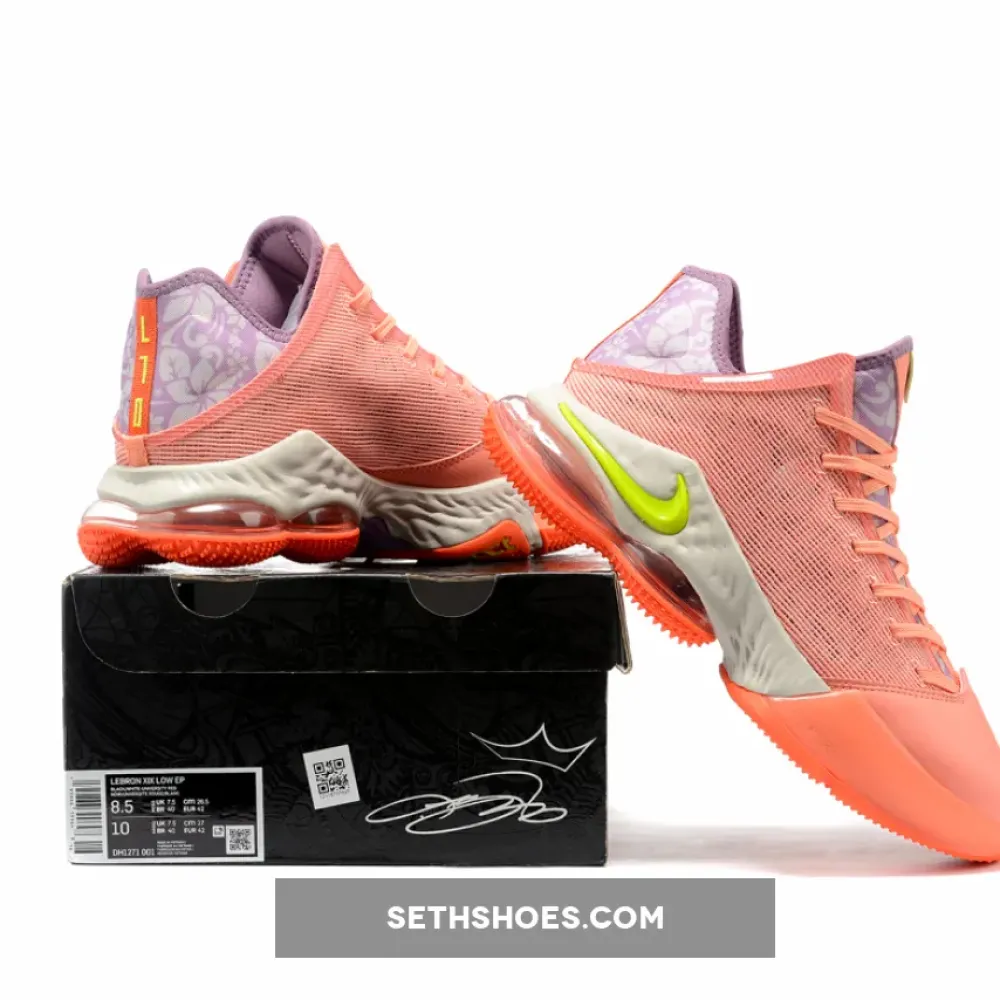 Nike LeBron 19 Low “Hawaii”  DQ8344-600