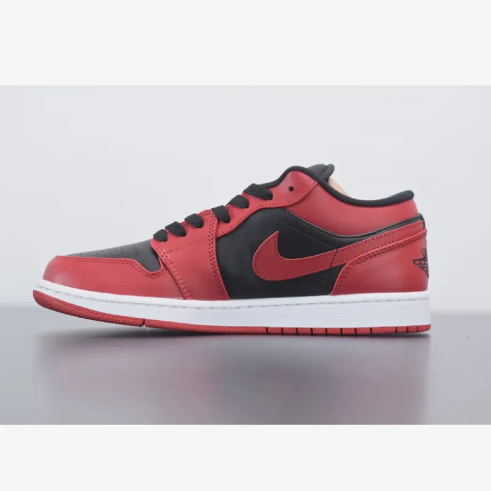 Air Jordan 1 Low Varsity Red/Summit White-Black  553558-606