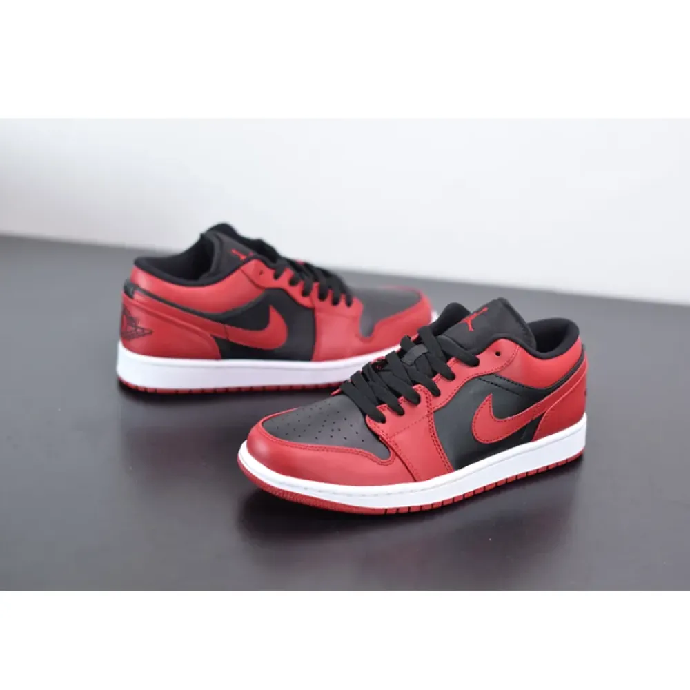 Air Jordan 1 Low Varsity Red/Summit White-Black  553558-606