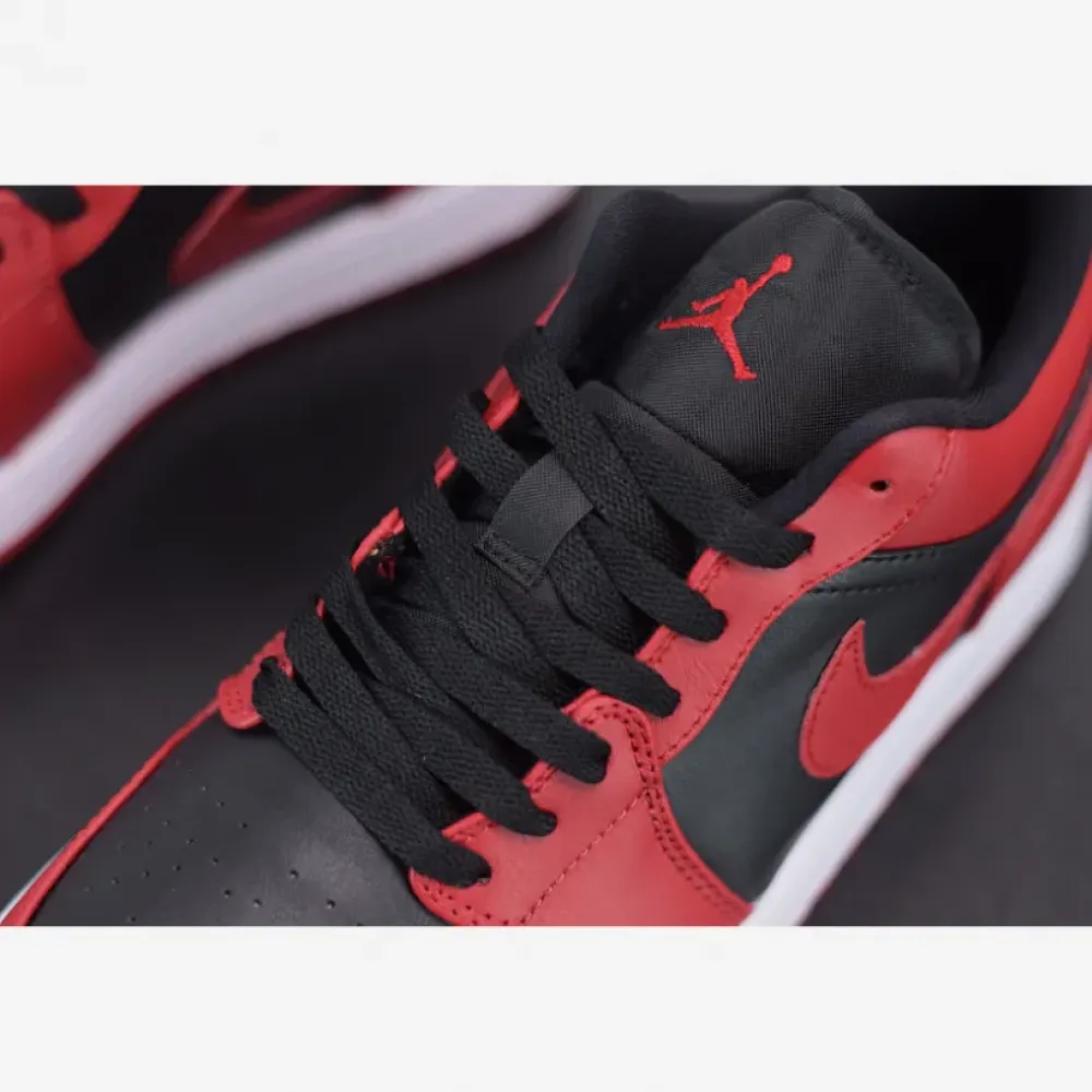 Air Jordan 1 Low Varsity Red/Summit White-Black  553558-606