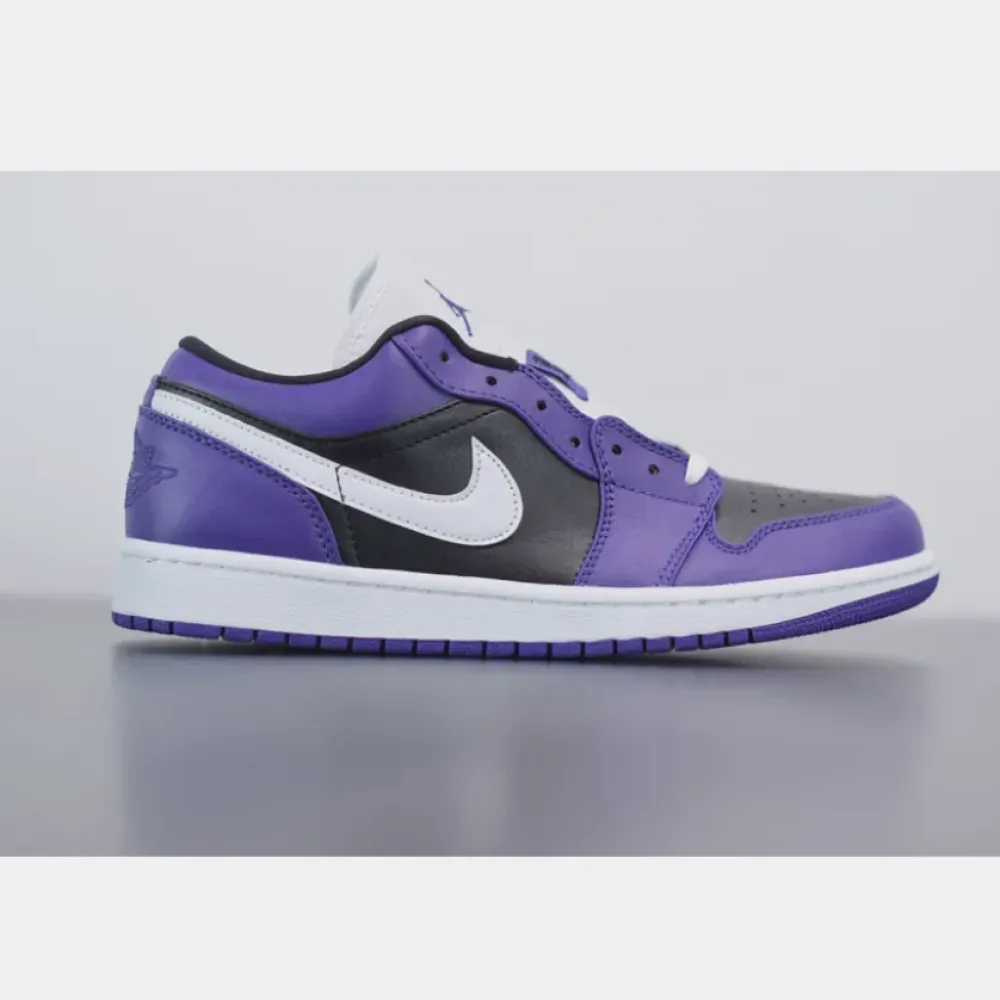 Air Jordan 1 Low Court Purple/White/Black  553558-500