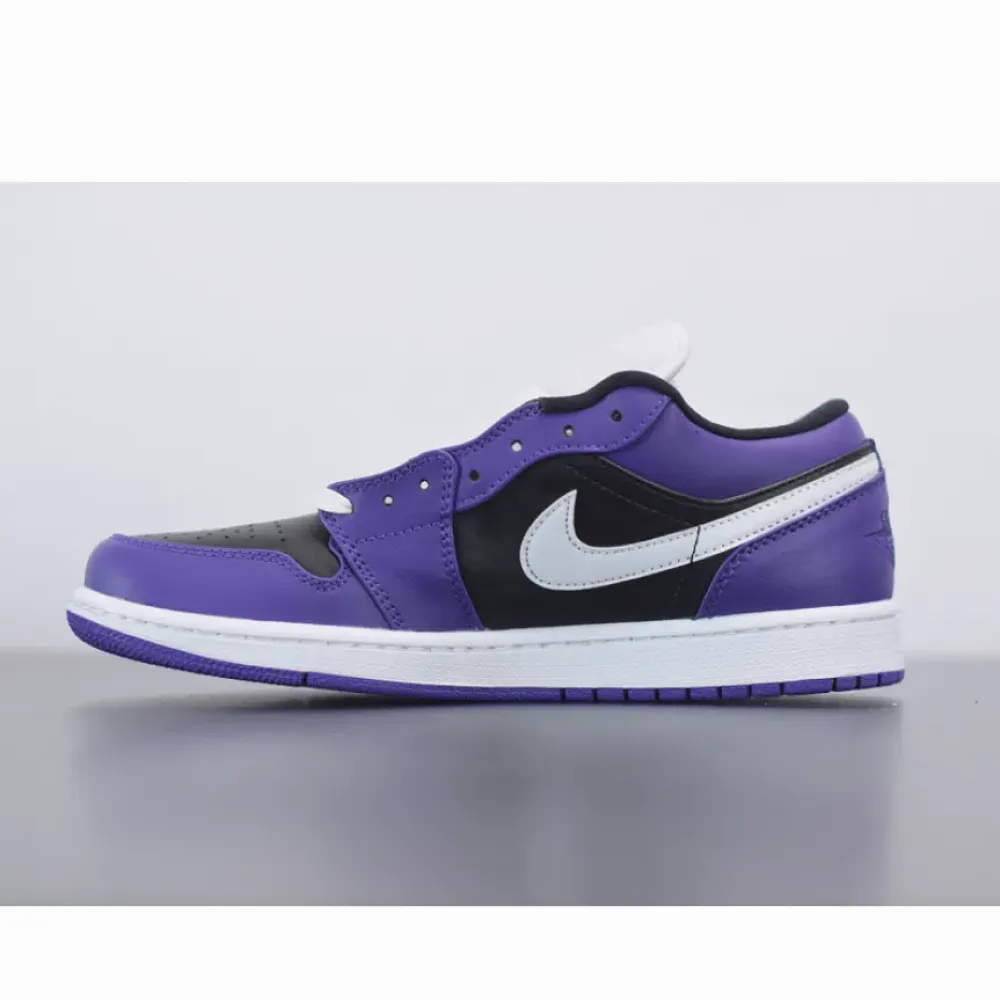 Air Jordan 1 Low Court Purple/White/Black  553558-500