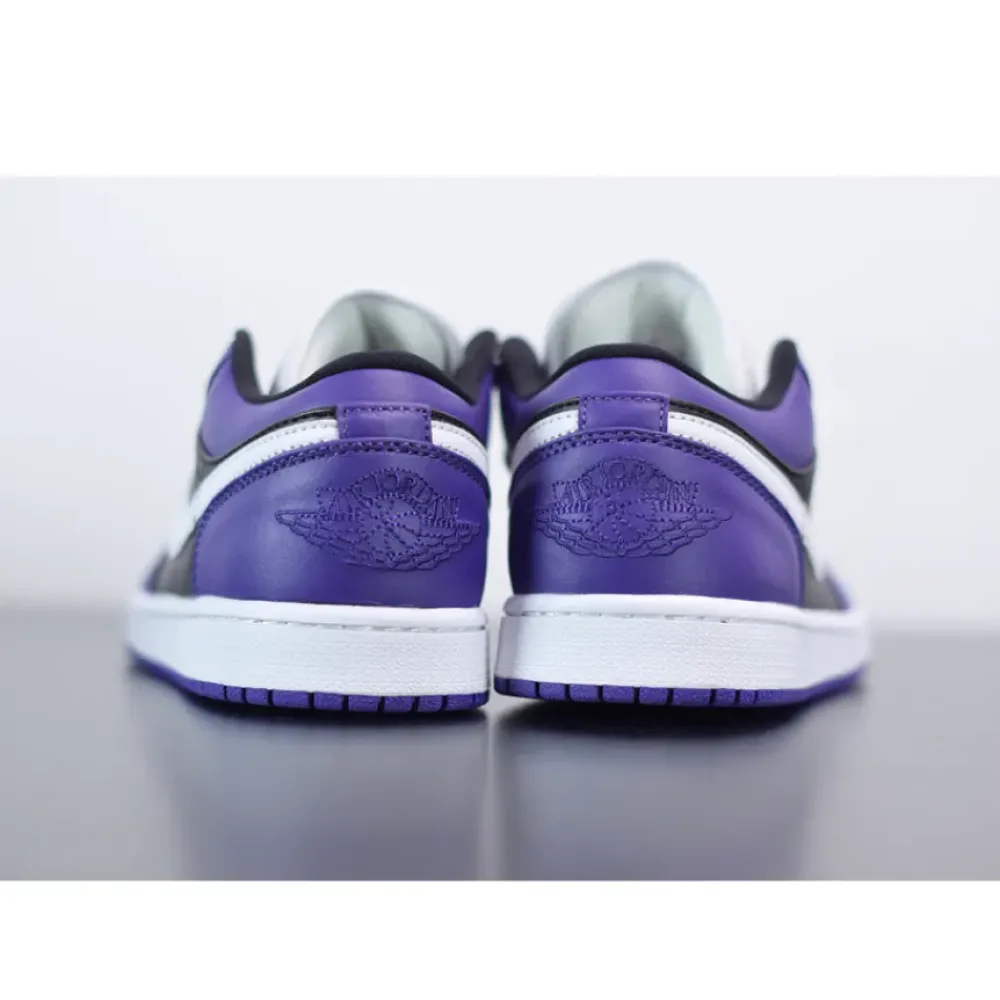 Air Jordan 1 Low Court Purple/White/Black  553558-500