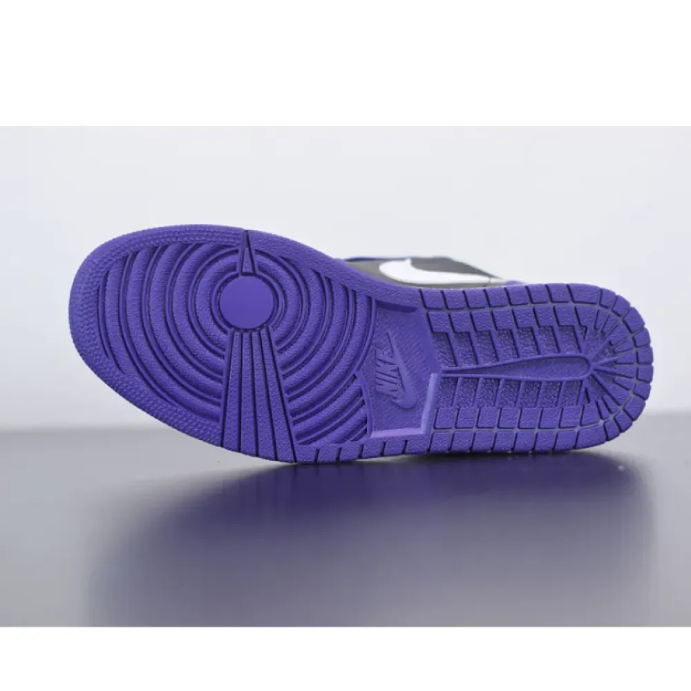 Air Jordan 1 Low Court Purple/White/Black  553558-500