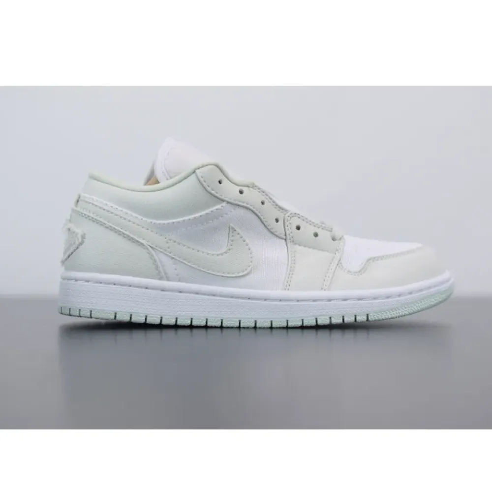 Air Jordan 1 Low White/Spruce Aura  CW1381-003