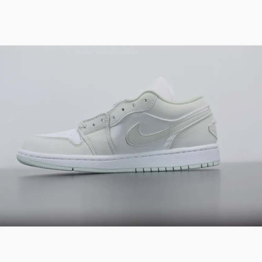 Air Jordan 1 Low White/Spruce Aura  CW1381-003