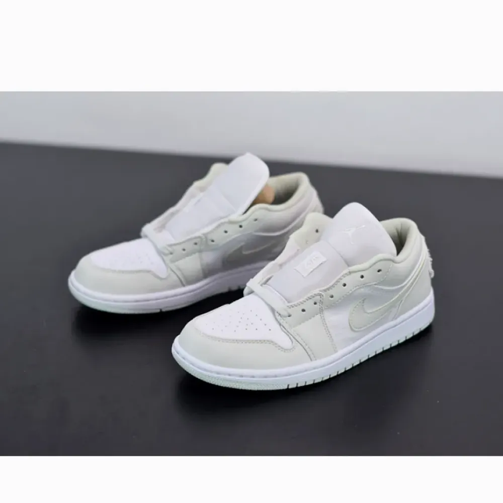 Air Jordan 1 Low White/Spruce Aura  CW1381-003