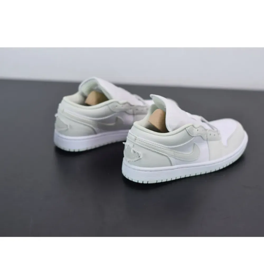Air Jordan 1 Low White/Spruce Aura  CW1381-003