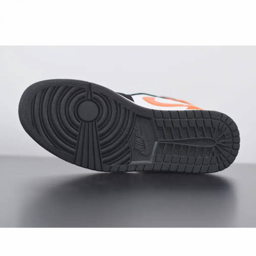 Air Jordan 1 Mid ‘Shattered Backboard’ Black/Starfish-White  554724-058