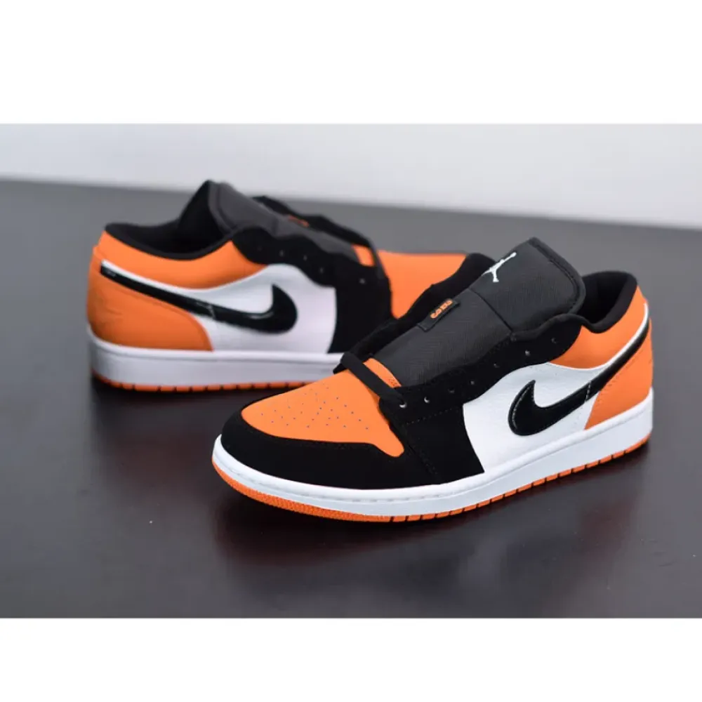 Air Jordan 1 Low “Shattered Backboard” White/Black/Starfish  553558-128