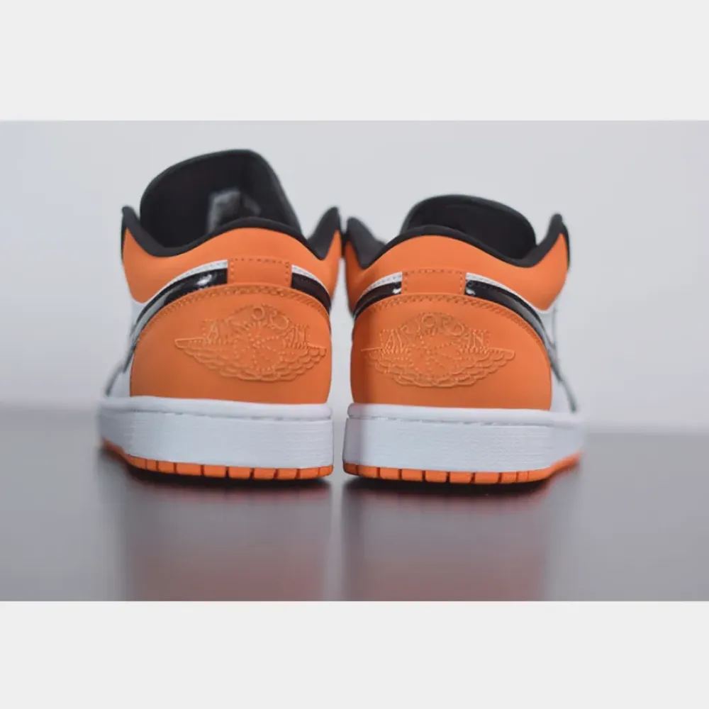 Air Jordan 1 Low “Shattered Backboard” White/Black/Starfish  553558-128