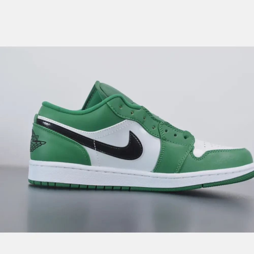 Air Jordan 1 Low Pine Green/White/Black  553558-301