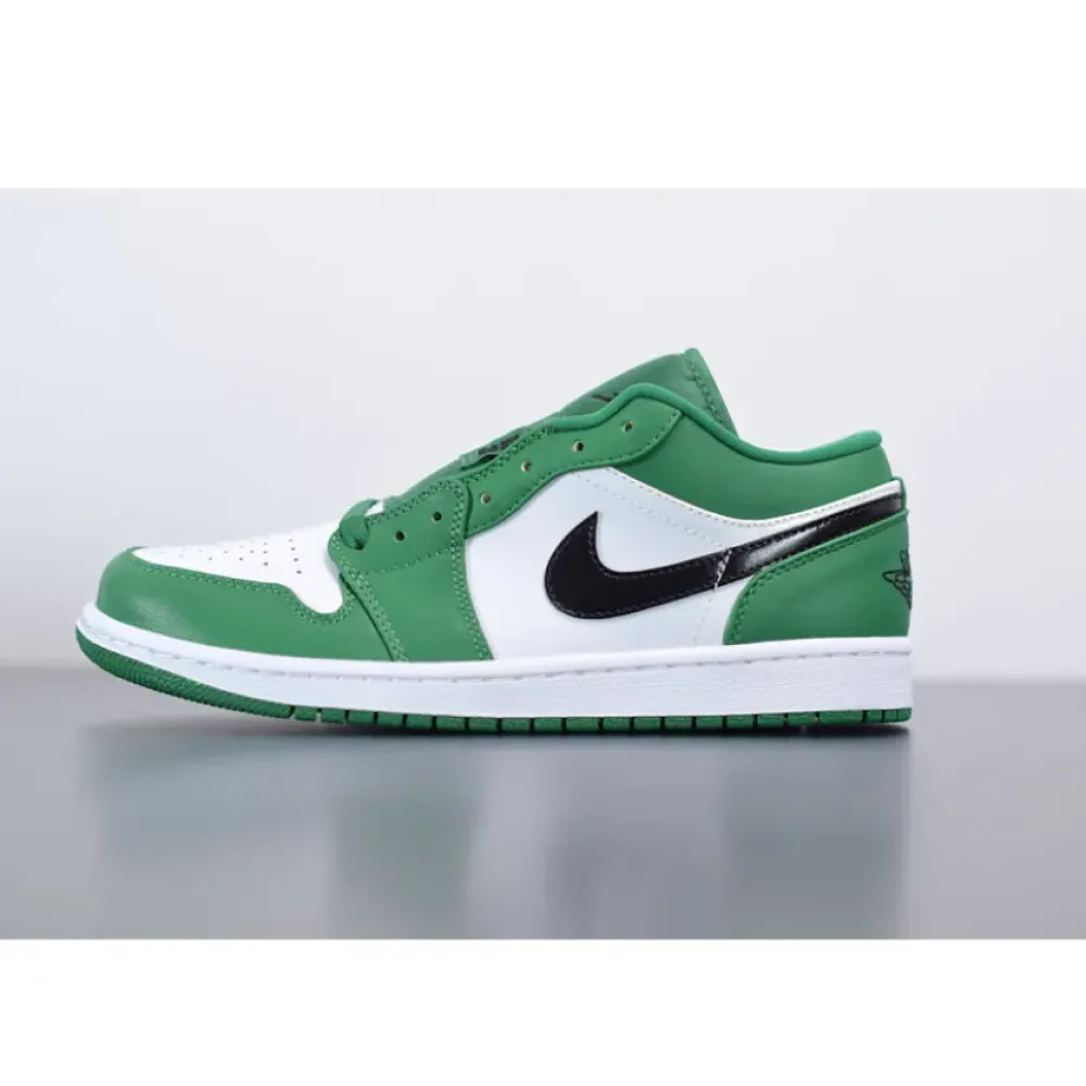 Air Jordan 1 Low Pine Green/White/Black  553558-301