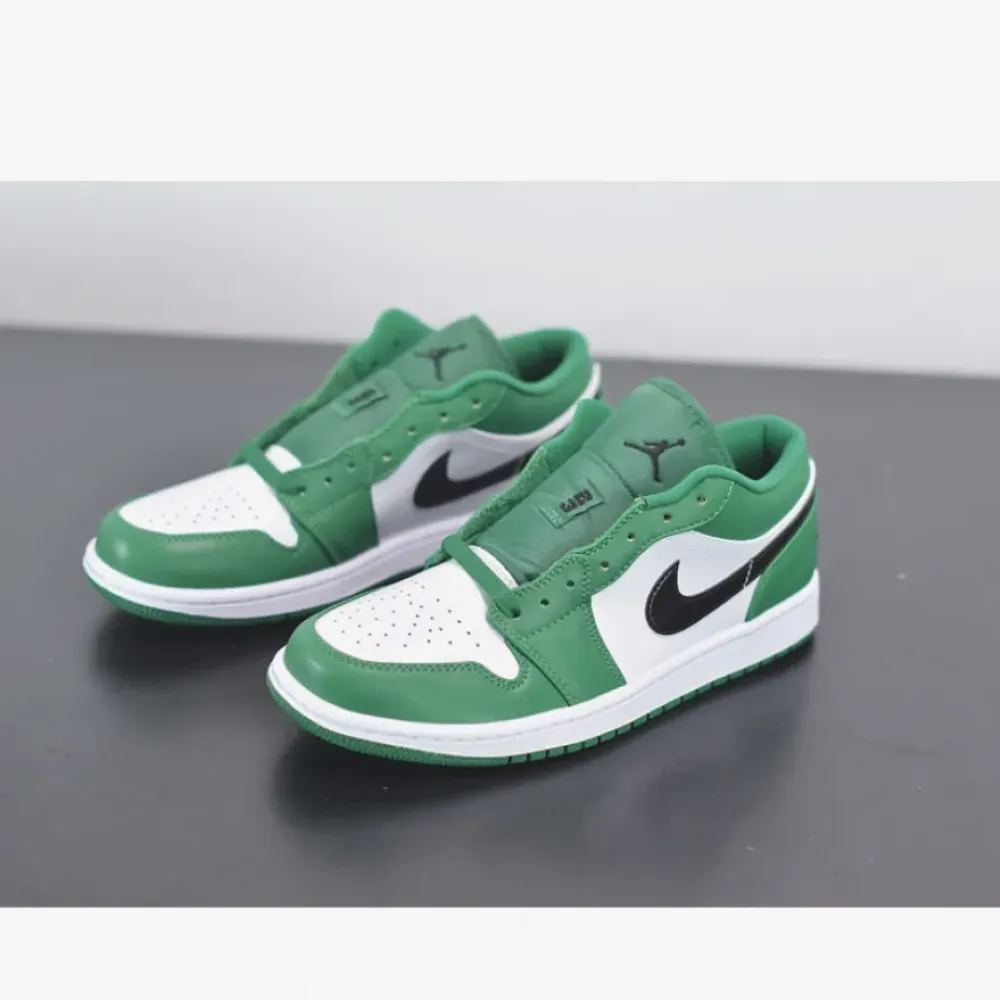 Air Jordan 1 Low Pine Green/White/Black  553558-301
