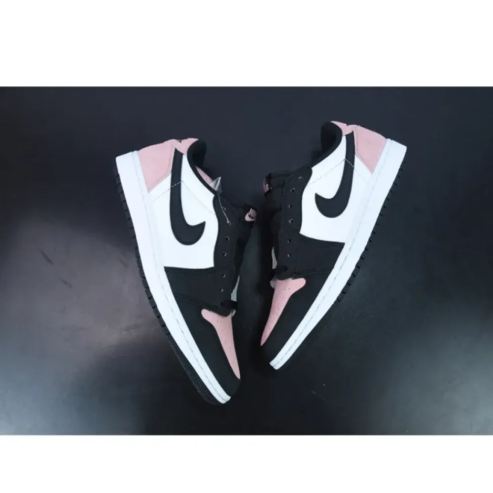 Air Jordan 1 Low OG Black/Bleached Coral-White-Grey Fog  CZ0790-061