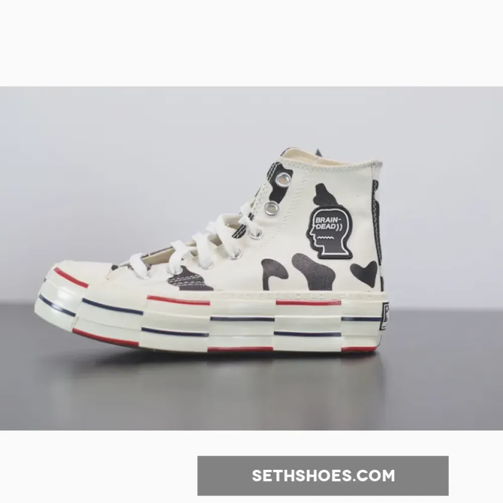 Brain Dead x Converse Chuck 70 High Top Egret/Black/French Roast 169946C
