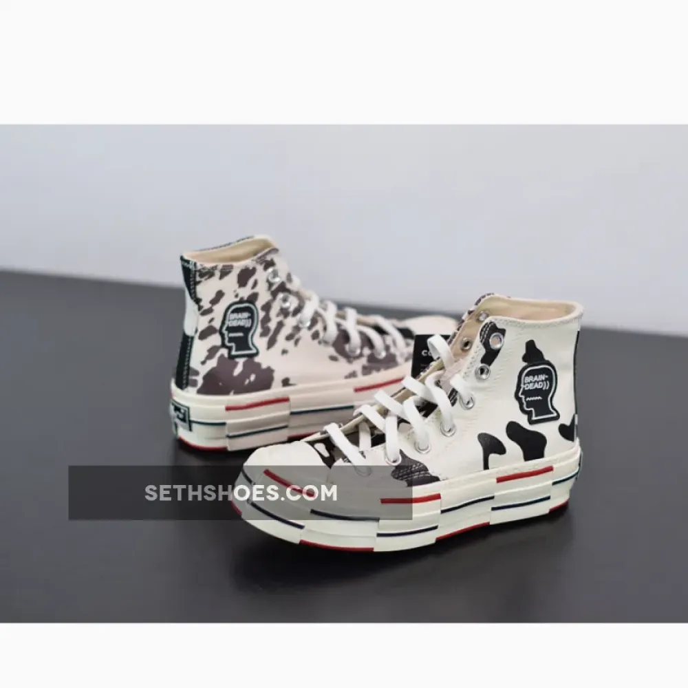 Brain Dead x Converse Chuck 70 High Top Egret/Black/French Roast 169946C