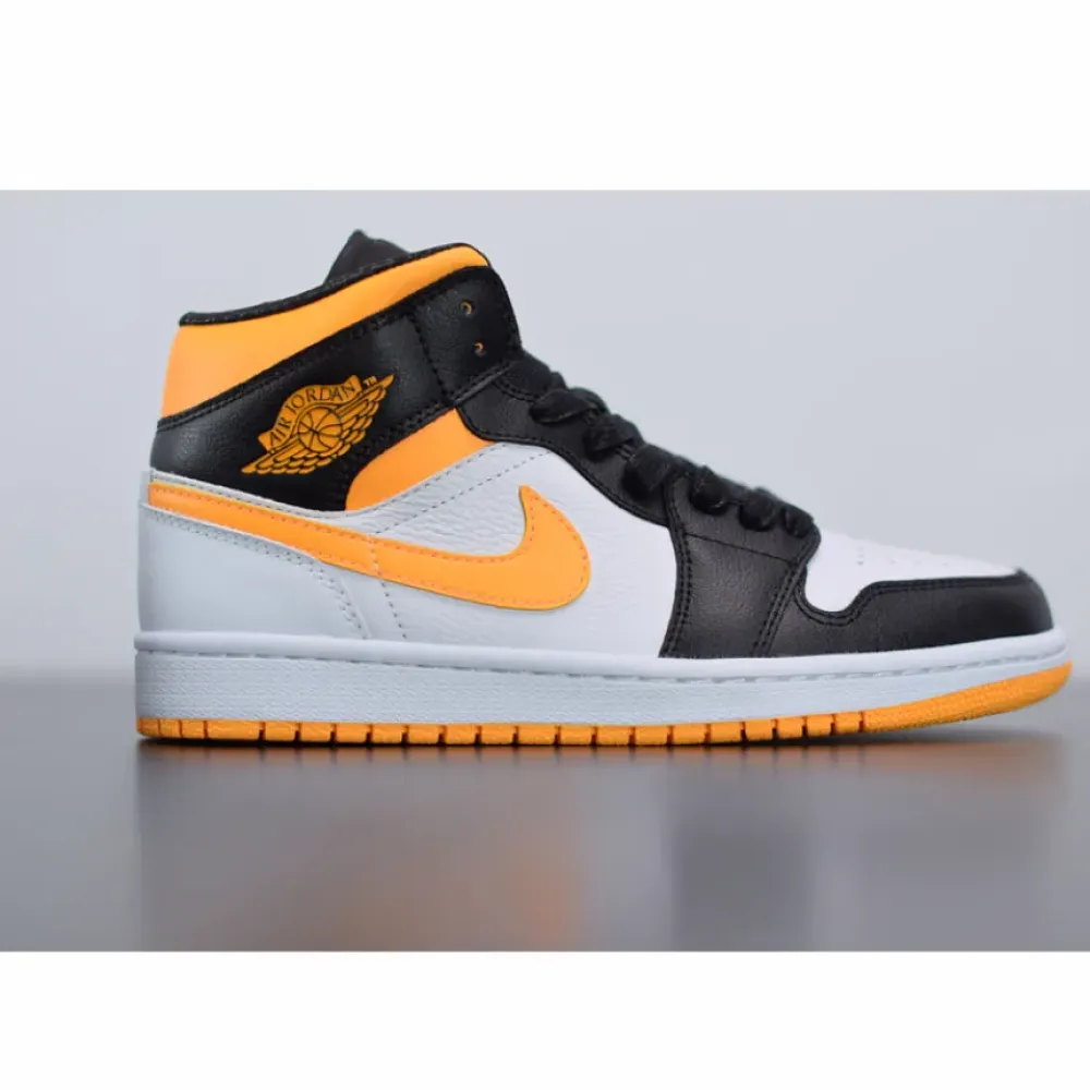 Air Jordan 1 Mid Black/Laser Orange  CV5276-107