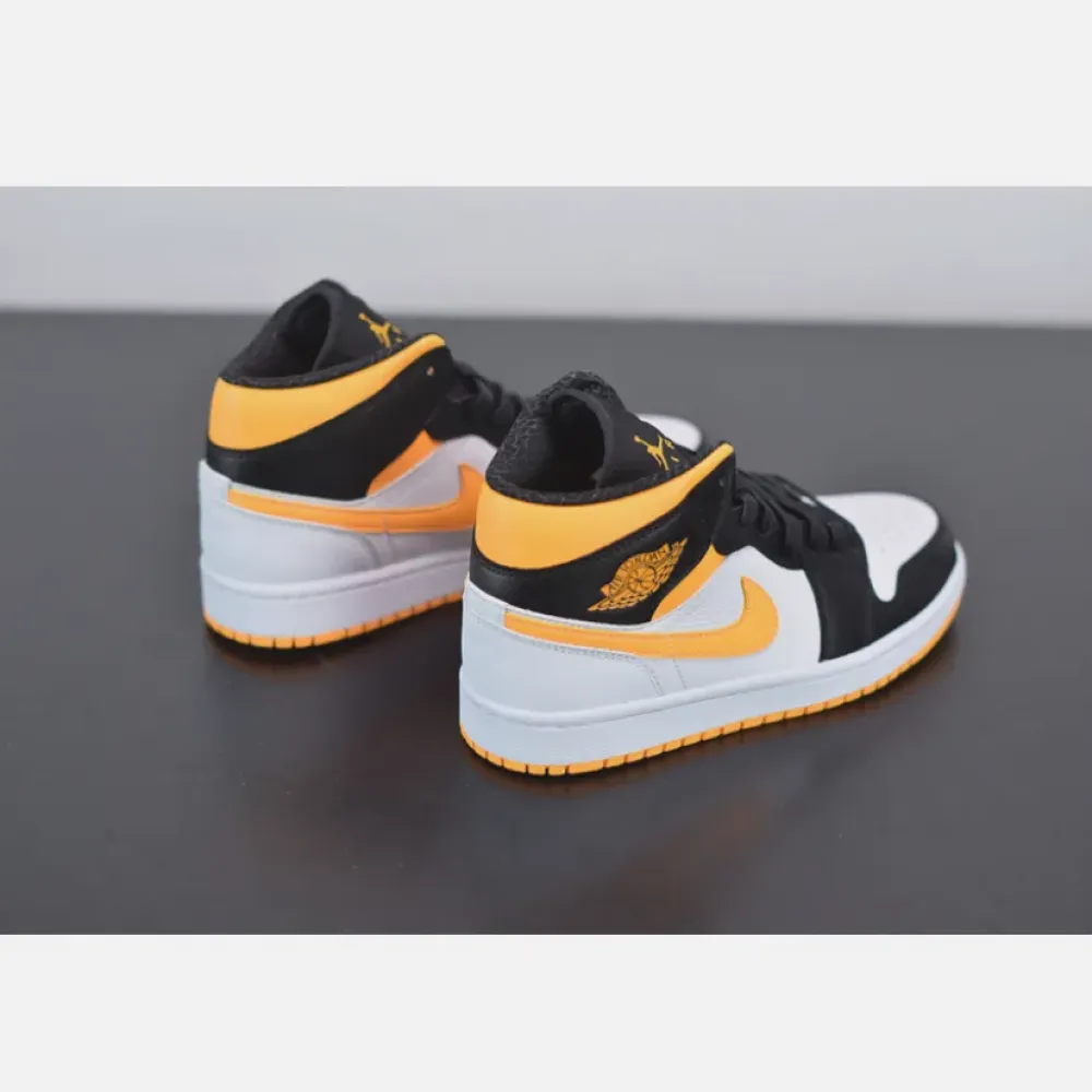 Air Jordan 1 Mid Black/Laser Orange  CV5276-107