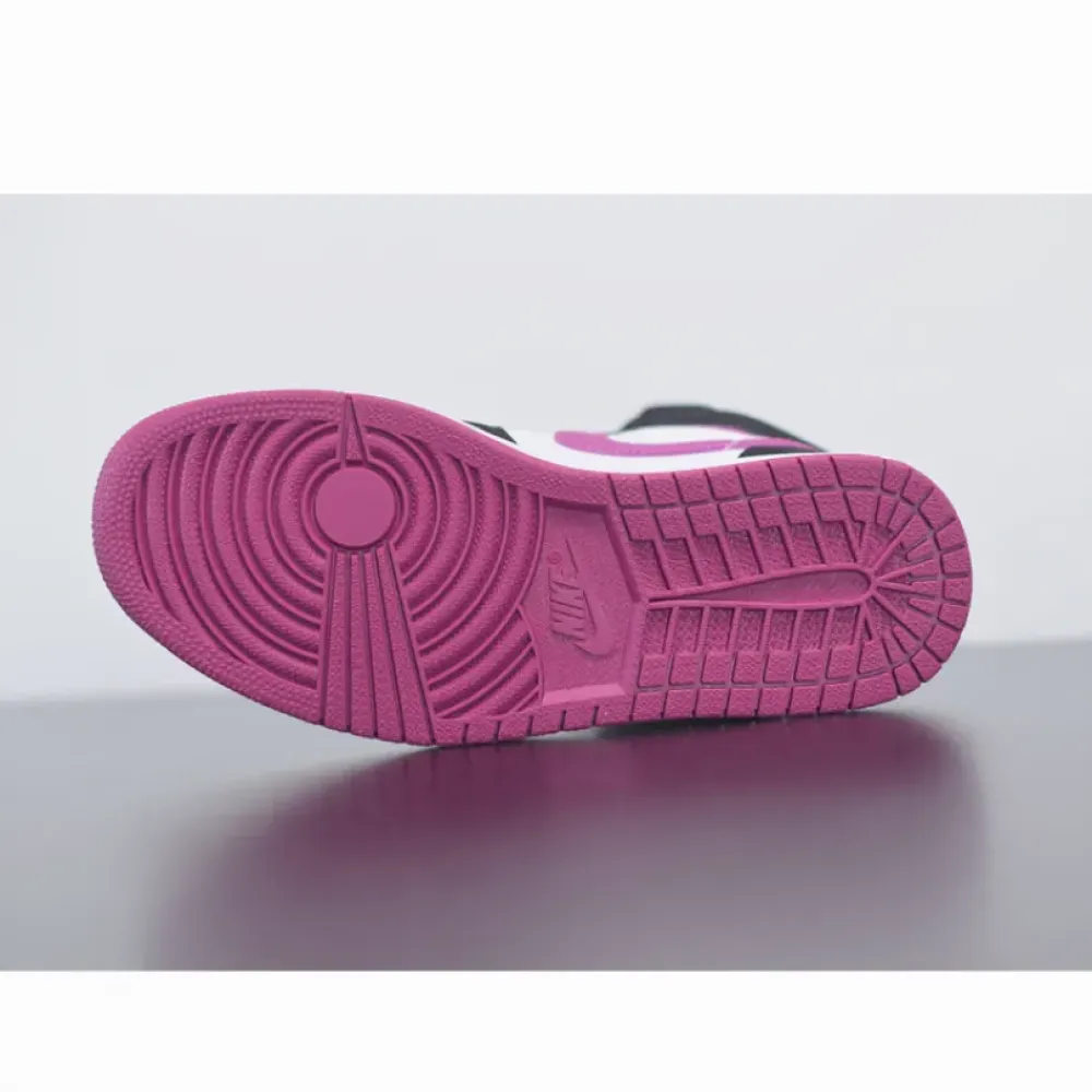 Air Jordan 1 Mid “Magenta” Black/White/Cactus Flower  BQ6472-005