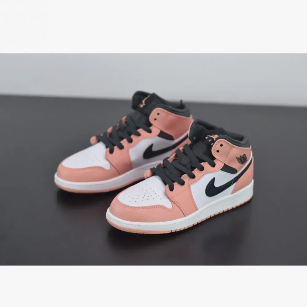 Air Jordan 1 Mid “Pink Quartz”  555112-603