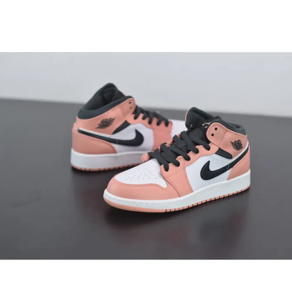 Air Jordan 1 Mid “Pink Quartz”  555112-603
