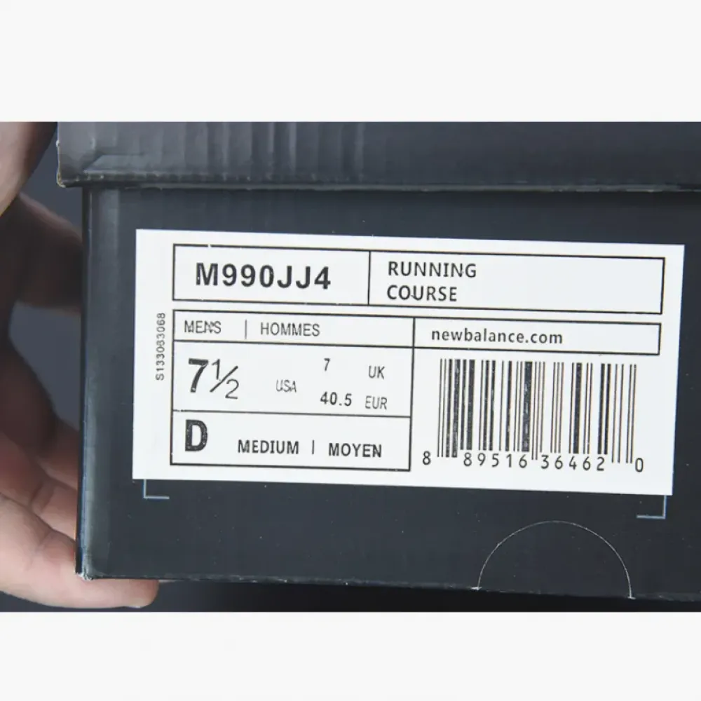 JJJound X New Balance 990v4 Navy/Parisian Night-Black  M990JJ4