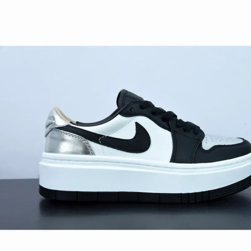Air Jordan 1 Elevate Low ‘Silver Toe’ White/Black-Silver  DQ8561-001
