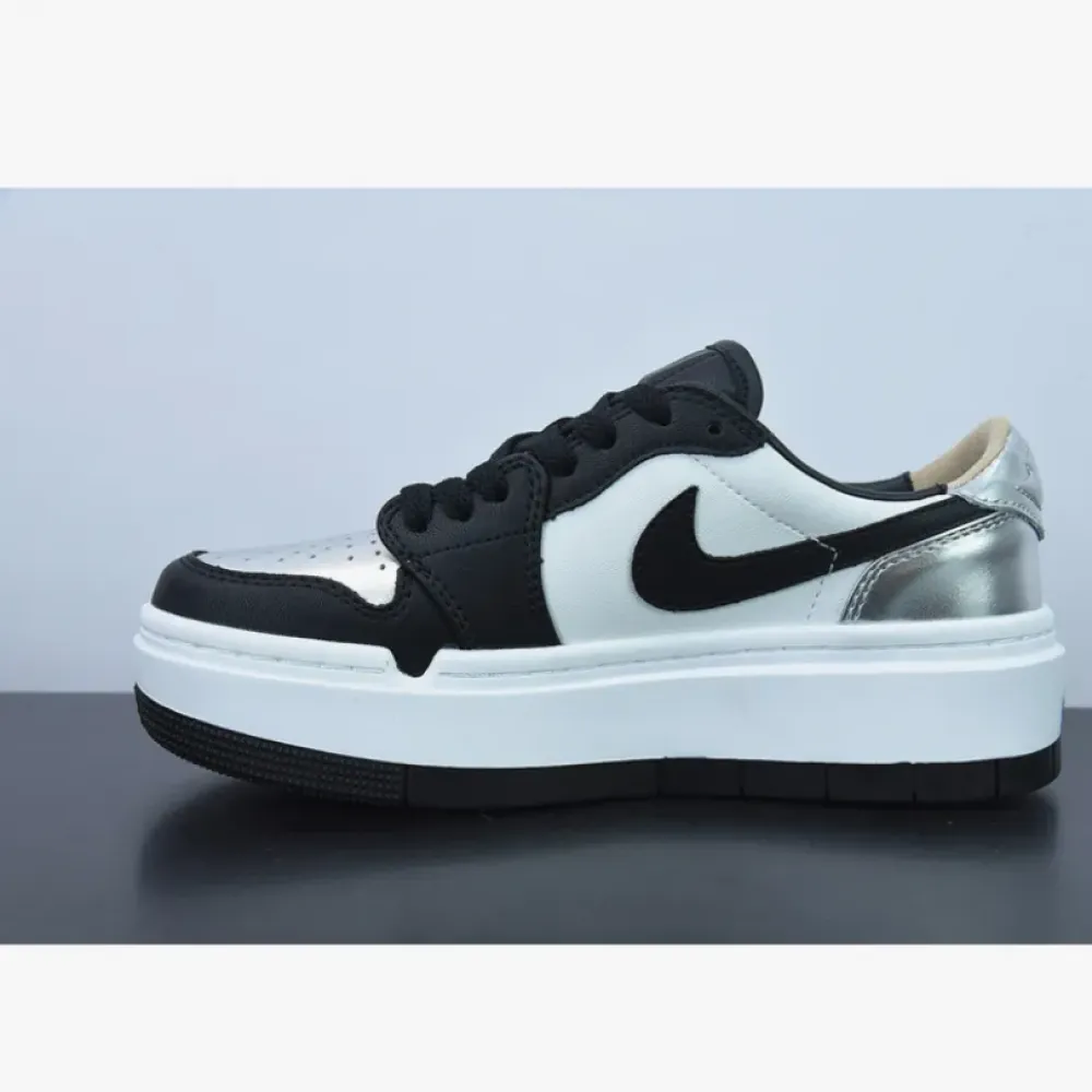 Air Jordan 1 Elevate Low ‘Silver Toe’ White/Black-Silver  DQ8561-001