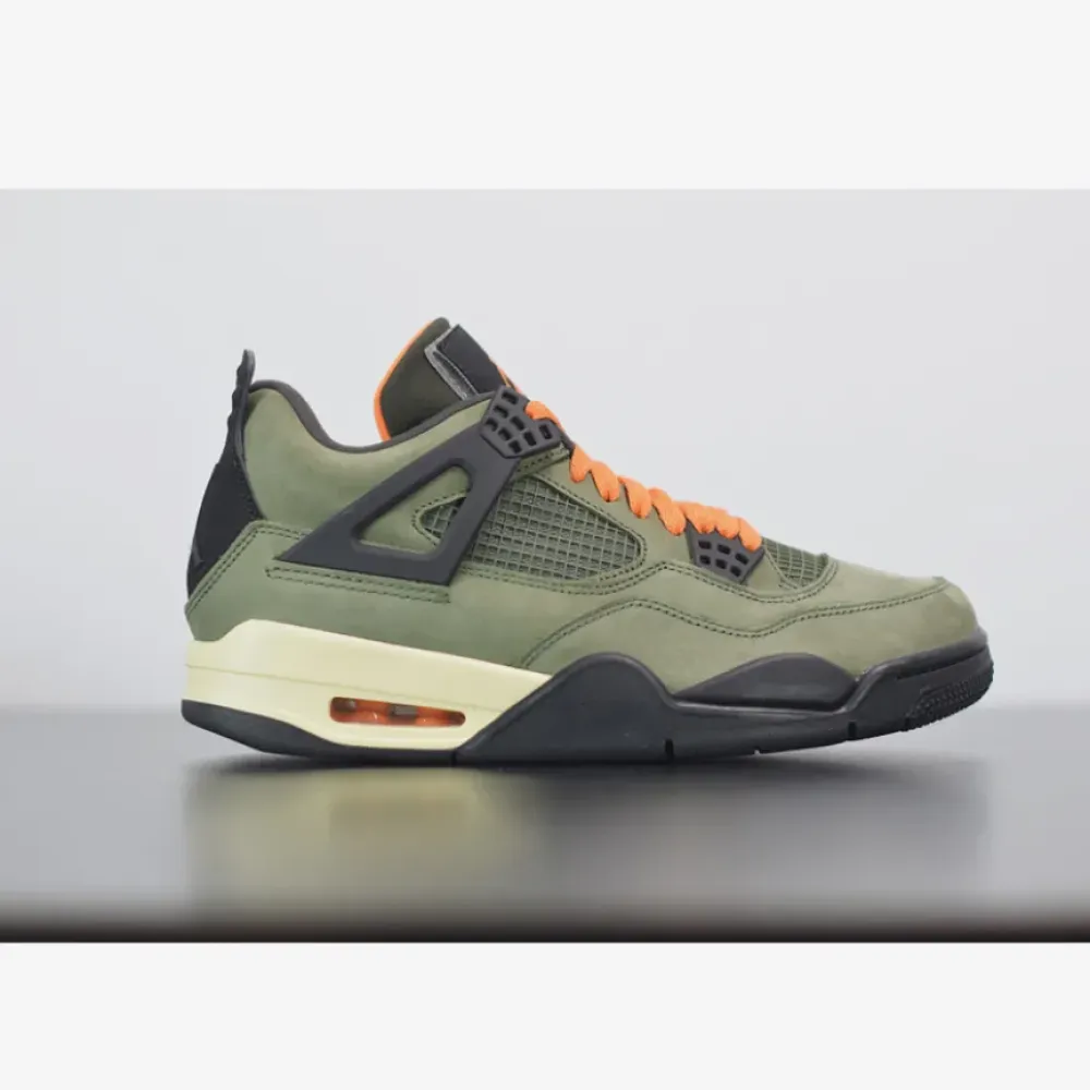 Undefeated x Air Jordan 4 Olive Black Orange