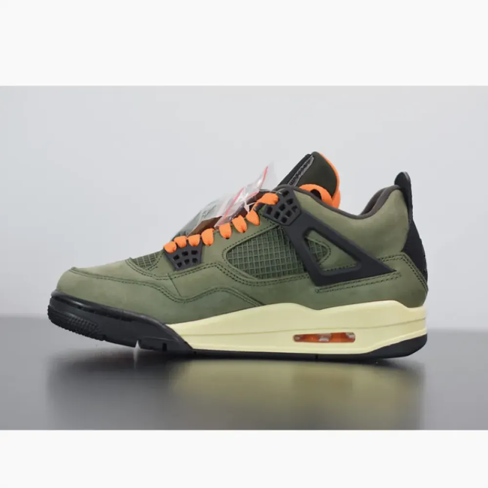 Undefeated x Air Jordan 4 Olive Black Orange