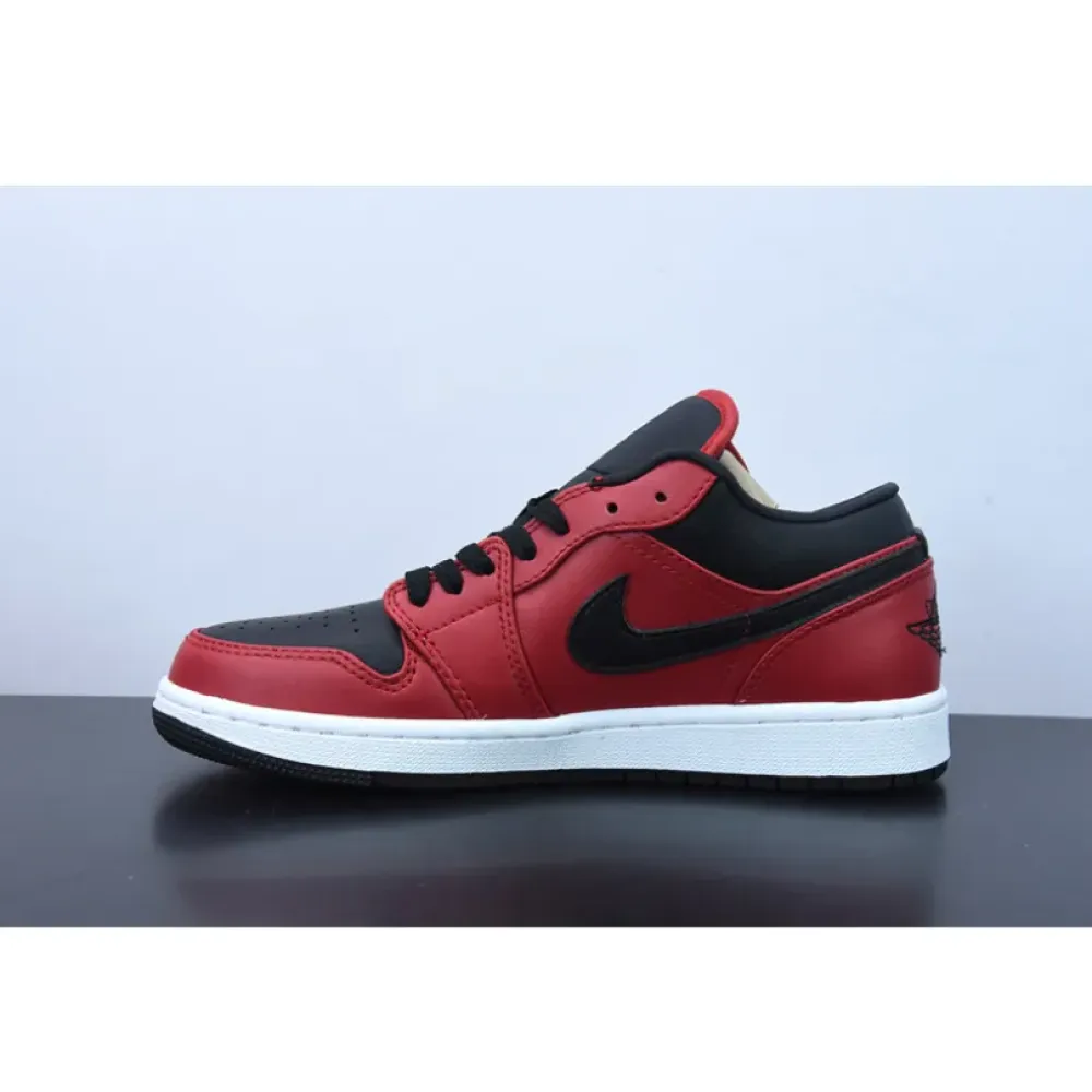 Air Jordan 1 Low Gym Red/Black-White  553558-605