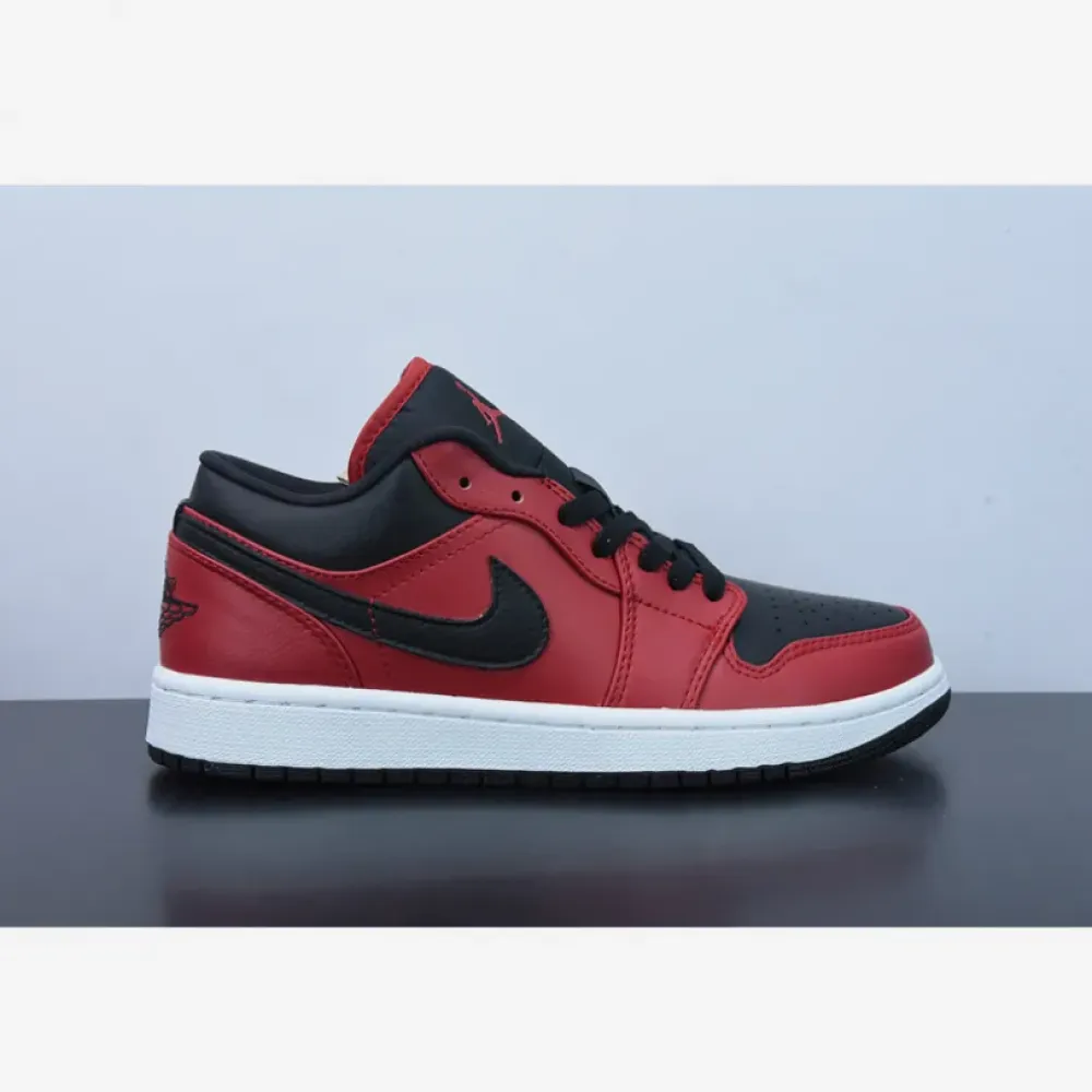 Air Jordan 1 Low Gym Red/Black-White  553558-605