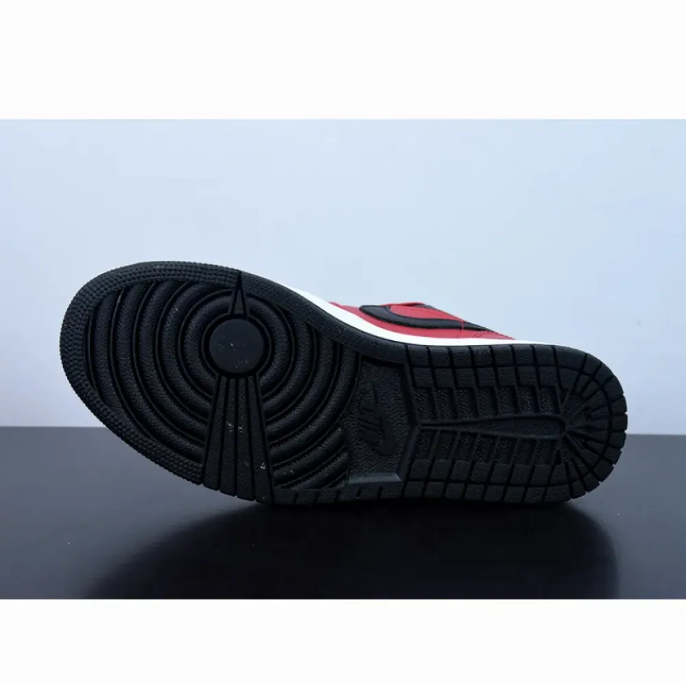 Air Jordan 1 Low Gym Red/Black-White  553558-605