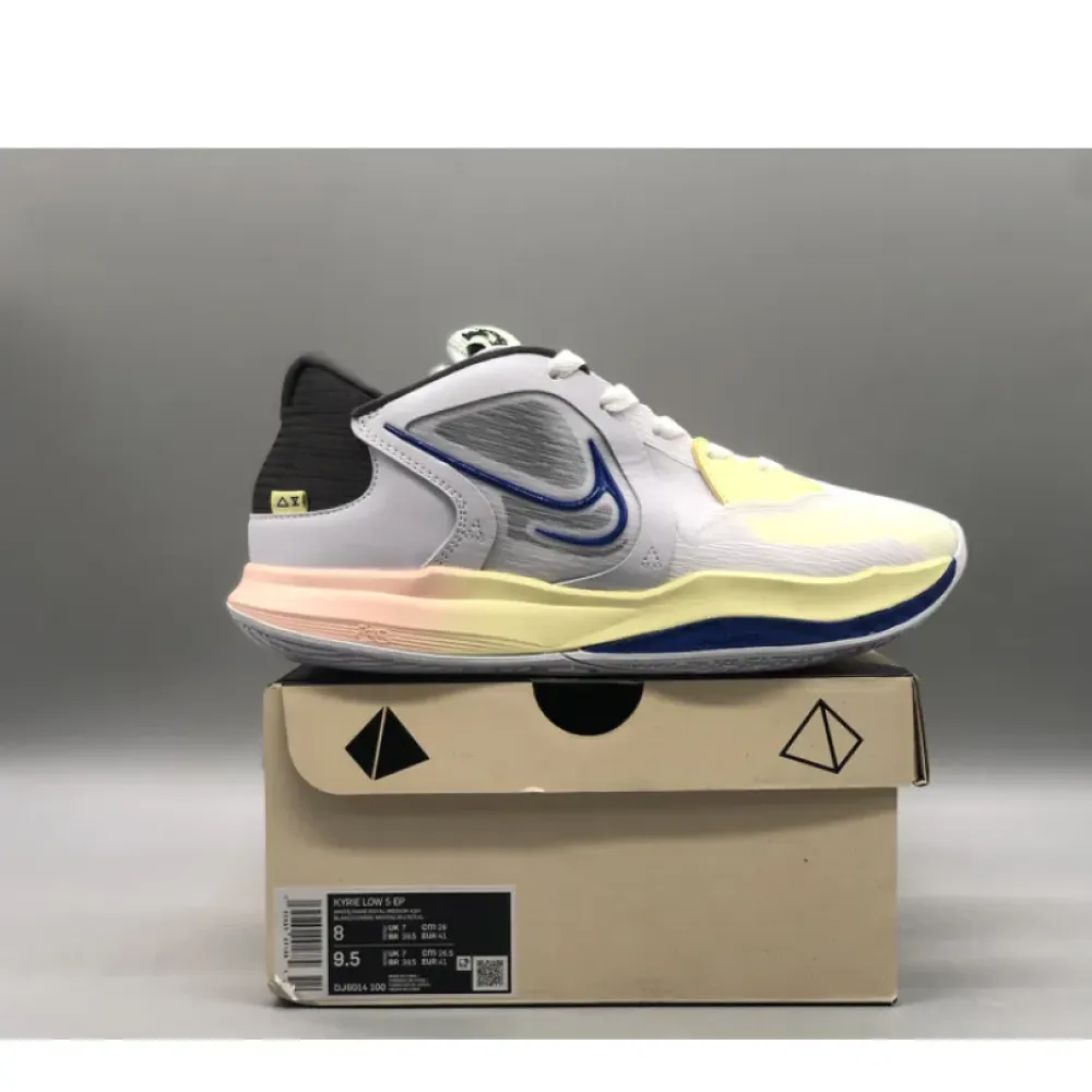 Nike Kyrie Low 5 White/Game Royal-Medium Ash-Citron Tint DJ6012-100