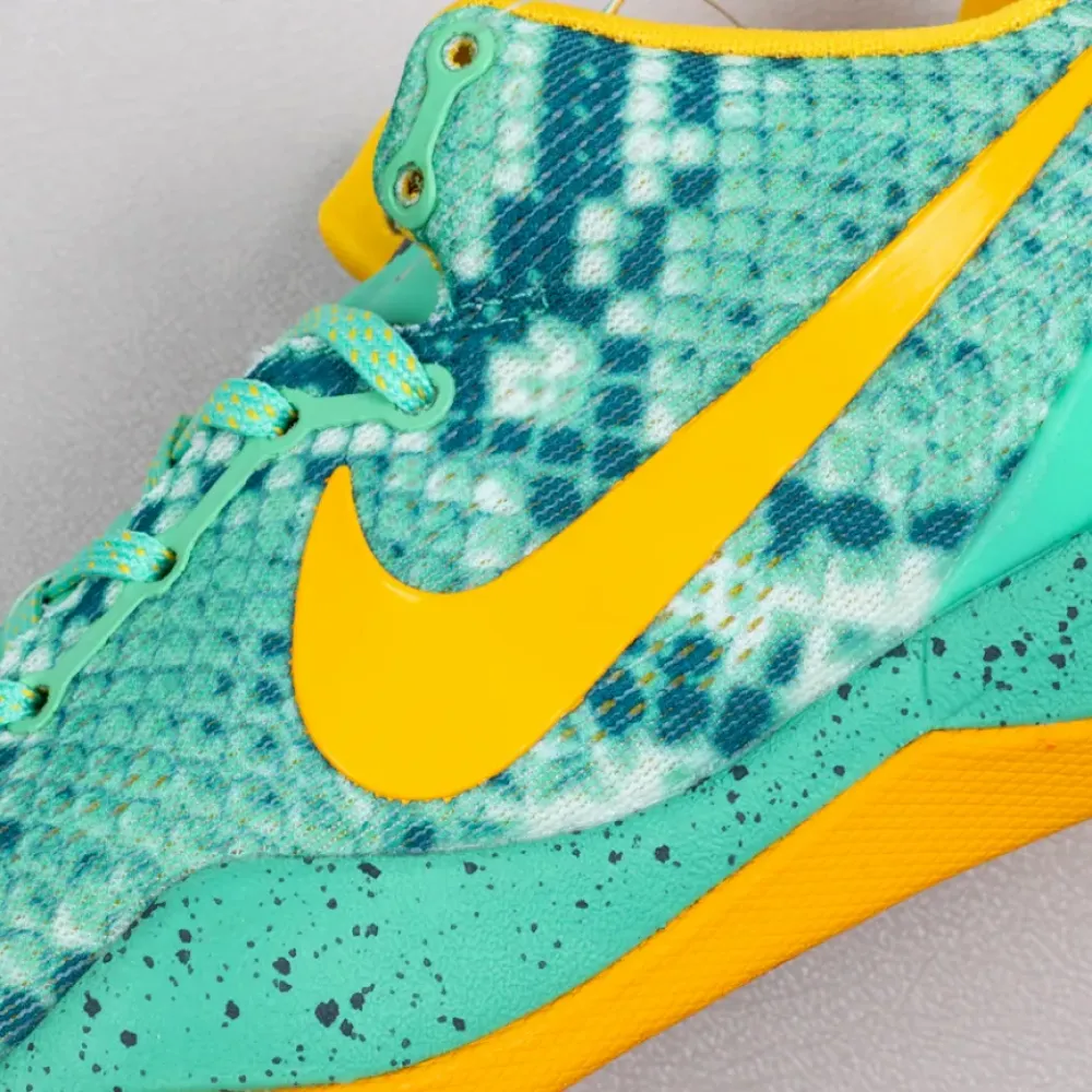 Nike Kobe 8 Green Glow/Laser Orange-Mineral Teal  555035-304