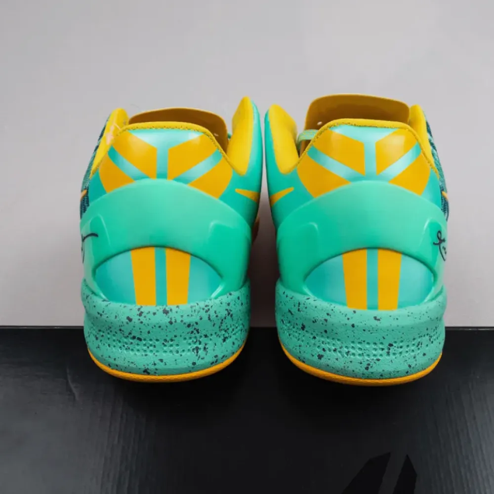 Nike Kobe 8 Green Glow/Laser Orange-Mineral Teal  555035-304
