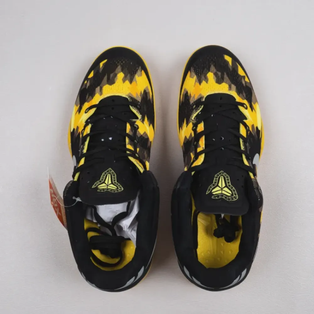 Nike Kobe 8 System Black/Grey-Vivid Sulfur-Electric  555035-001