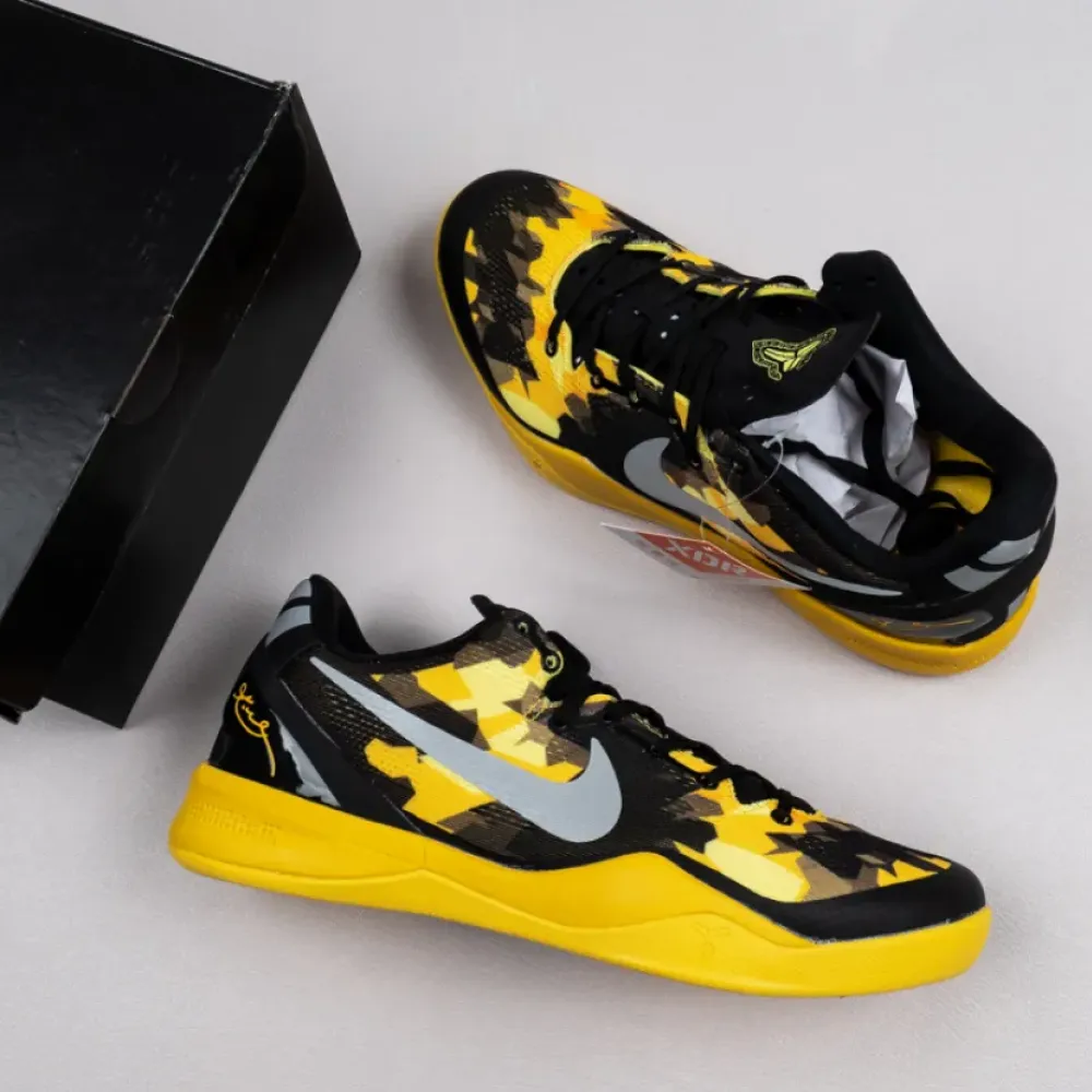 Nike Kobe 8 System Black/Grey-Vivid Sulfur-Electric  555035-001