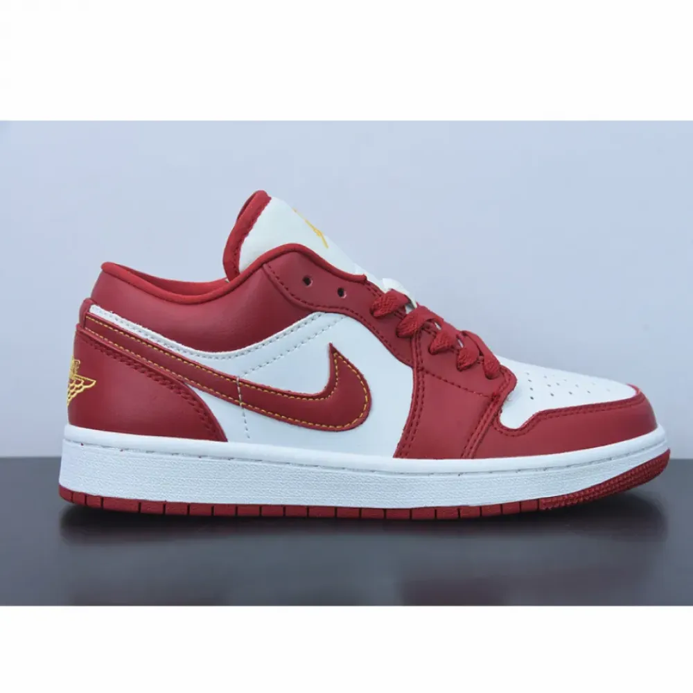 Air Jordan 1 Low ‘Cardinal’ White Red  553558-607