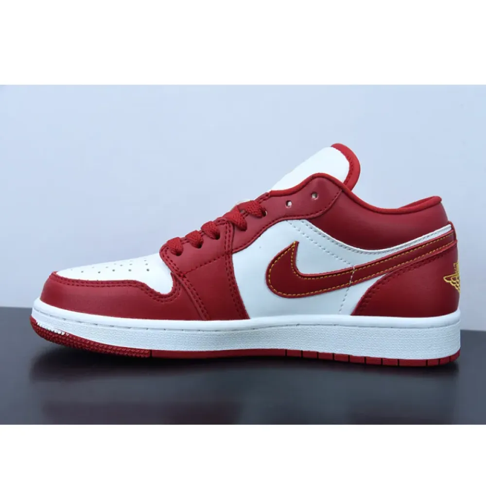 Air Jordan 1 Low ‘Cardinal’ White Red  553558-607