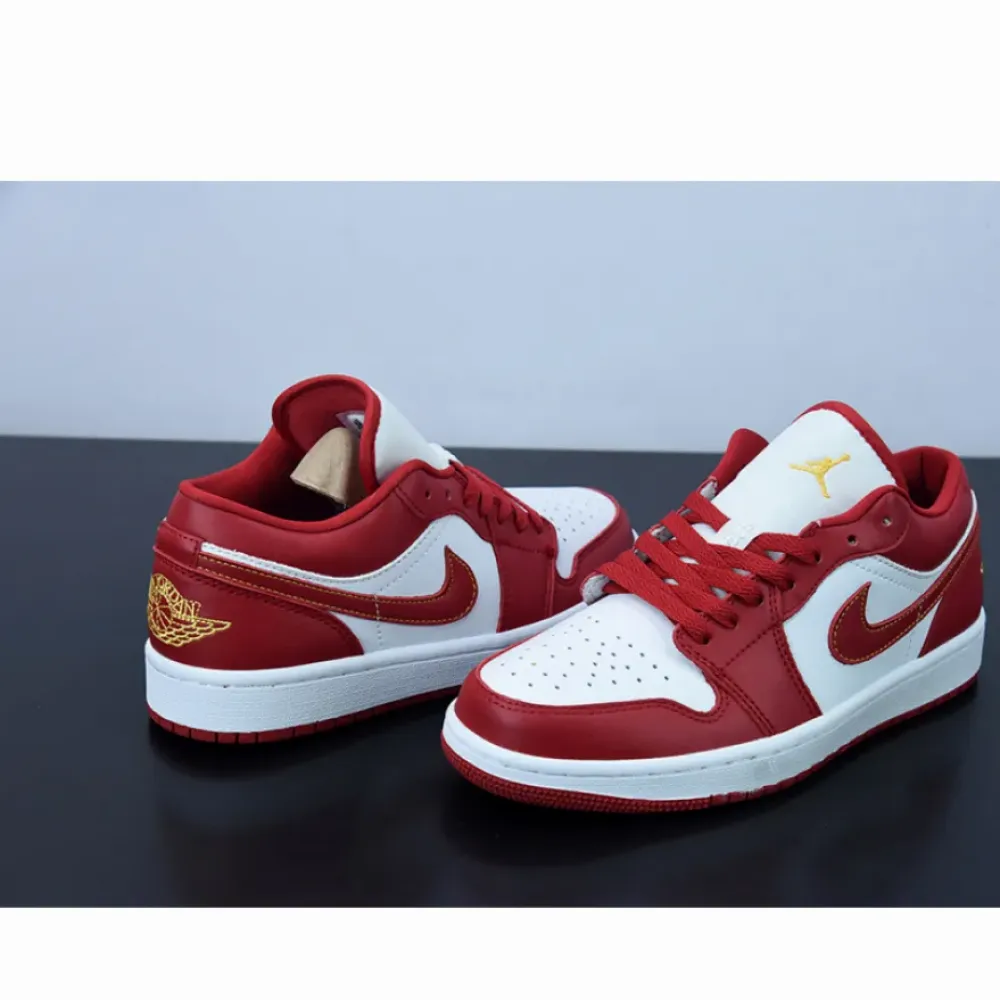 Air Jordan 1 Low ‘Cardinal’ White Red  553558-607
