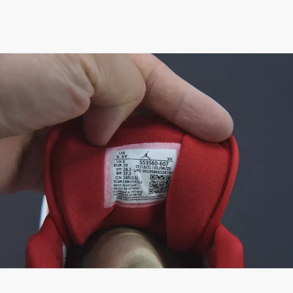 Air Jordan 1 Low ‘Cardinal’ White Red  553558-607