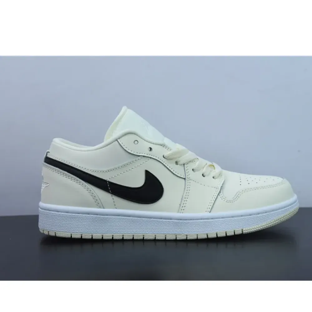Air Jordan 1 Low Coconut Milk/Black-White  DC0774-121