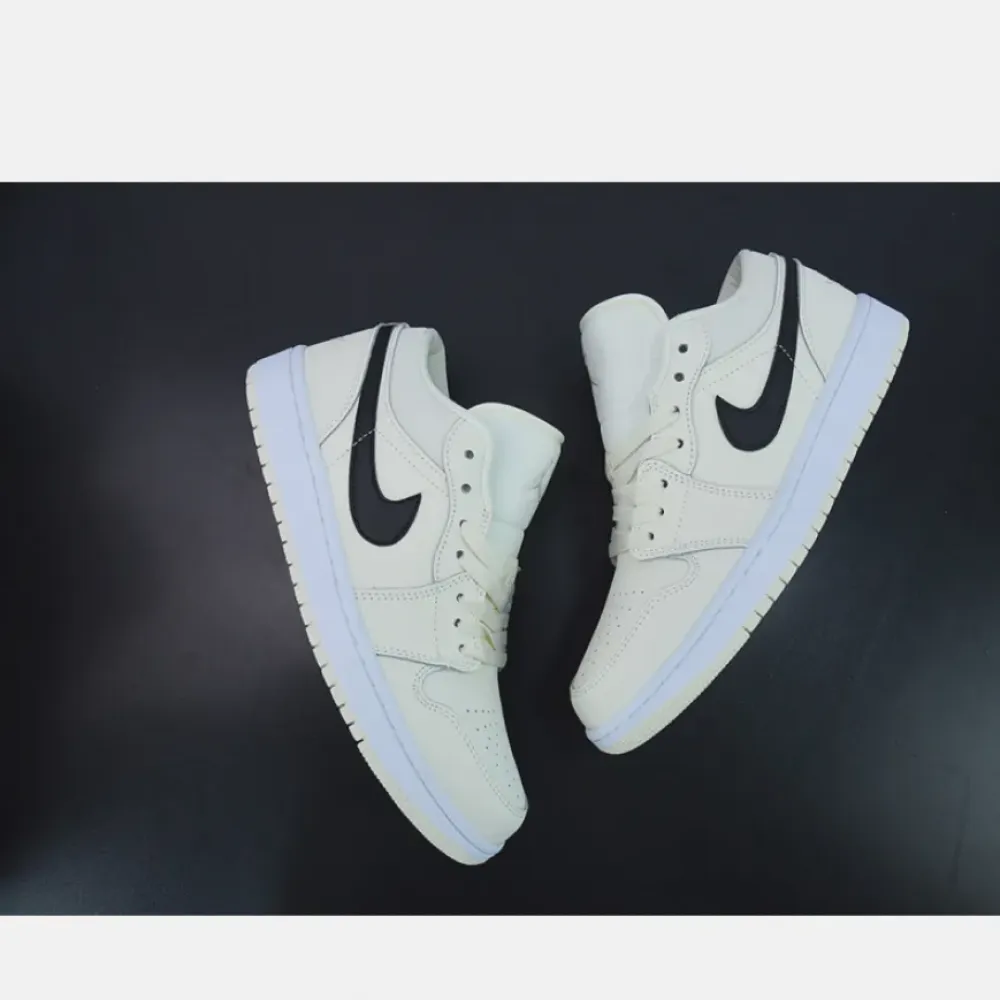 Air Jordan 1 Low Coconut Milk/Black-White  DC0774-121