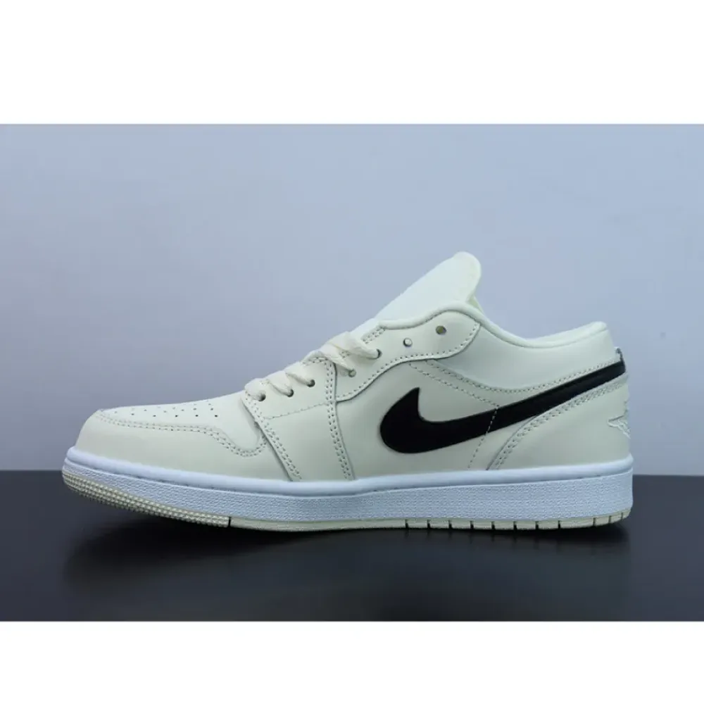 Air Jordan 1 Low Coconut Milk/Black-White  DC0774-121