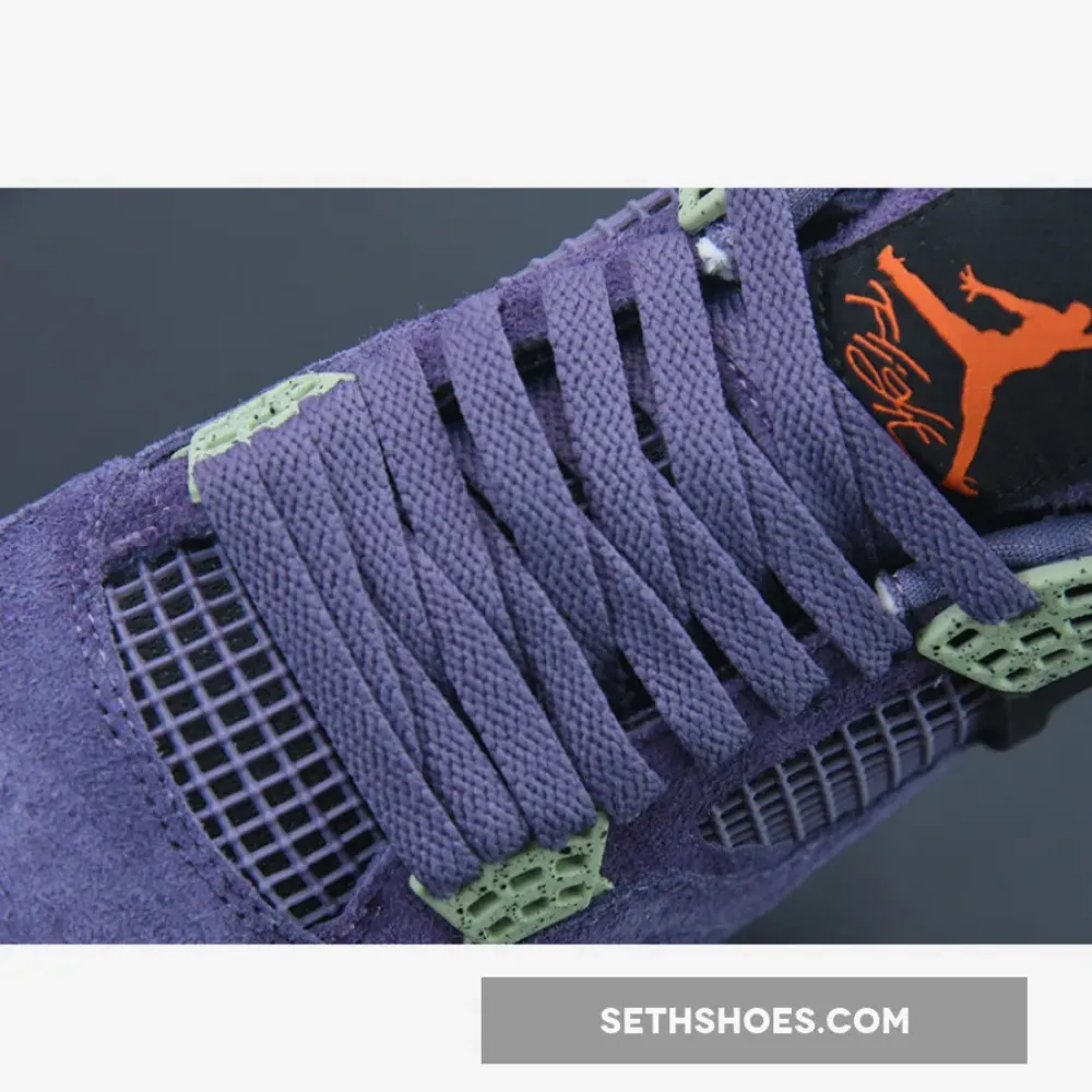 Air Jordan 4 Canyon Purple/Anthracite/Alligator/Safety Orange  AQ9129-500