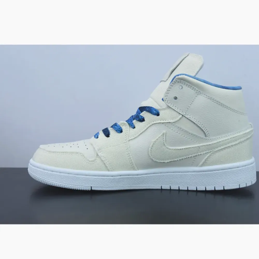 Air Jordan 1 Mid Sanddrift/Midnight Navy-White-Sail  DM9126-104