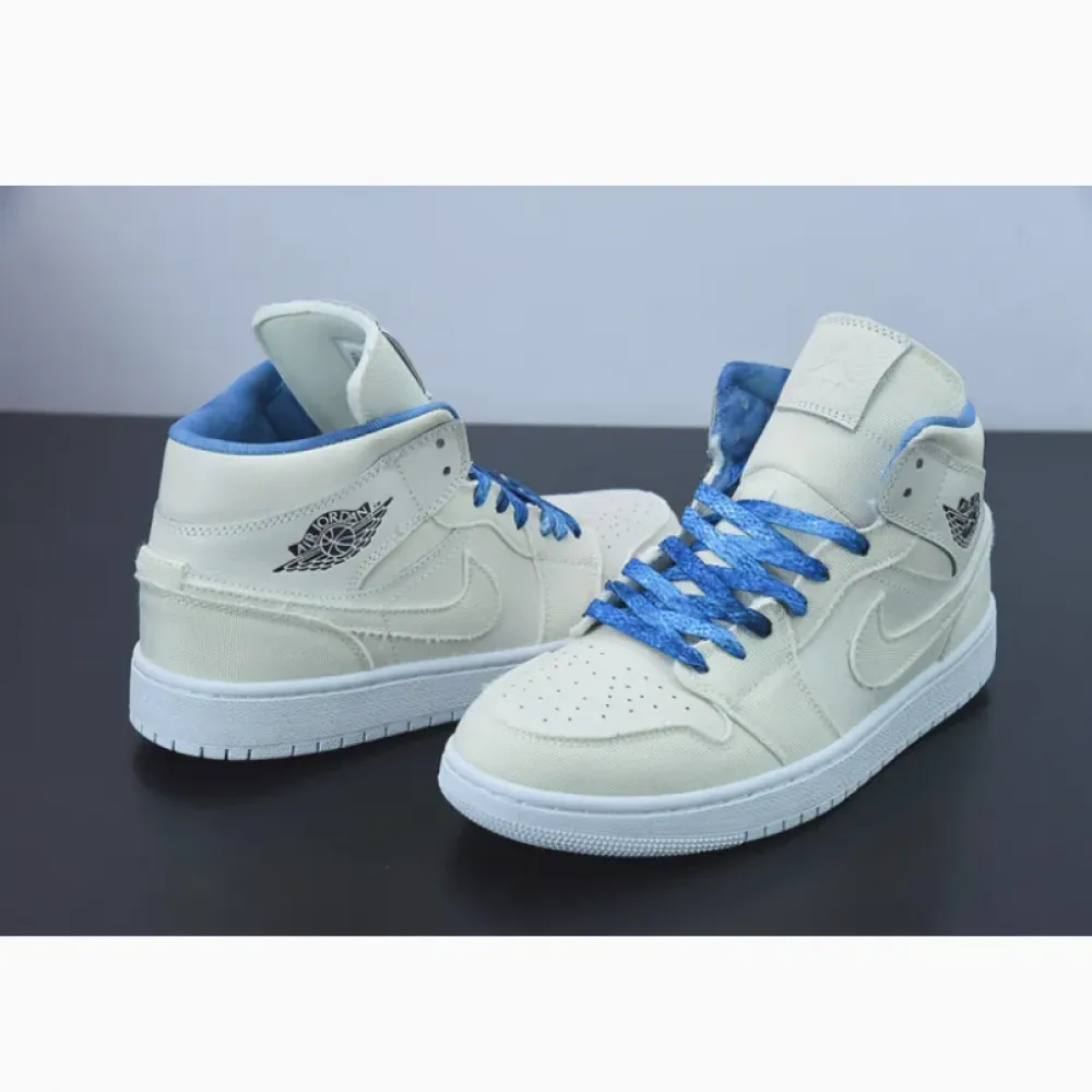 Air Jordan 1 Mid Sanddrift/Midnight Navy-White-Sail  DM9126-104