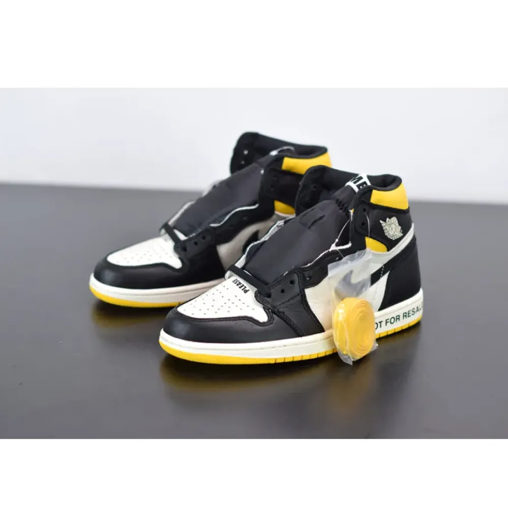 Air Jordan 1 Retro High OG NRG “Not For Resale” Sail/Black-Varsity Maize 861428-107